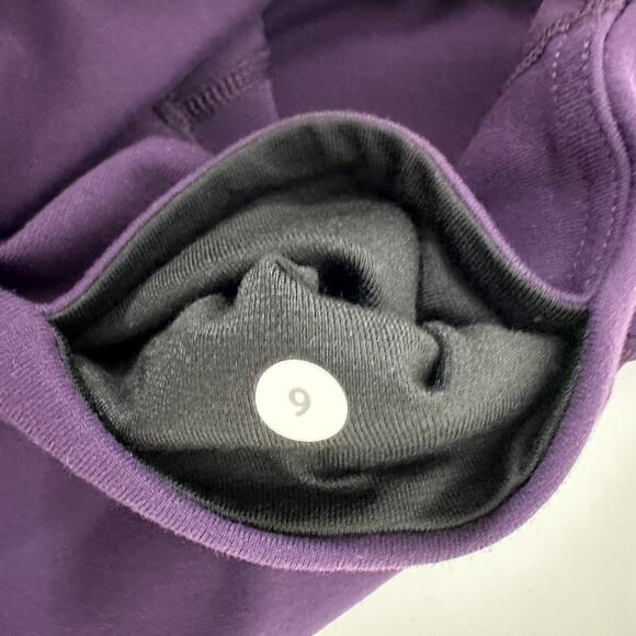 Lululemon Leggings Womens 6 Purple Crop Stretch Running Pull on Gym - Picture 6 of 12